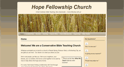 Desktop Screenshot of go2hopefellowship.com